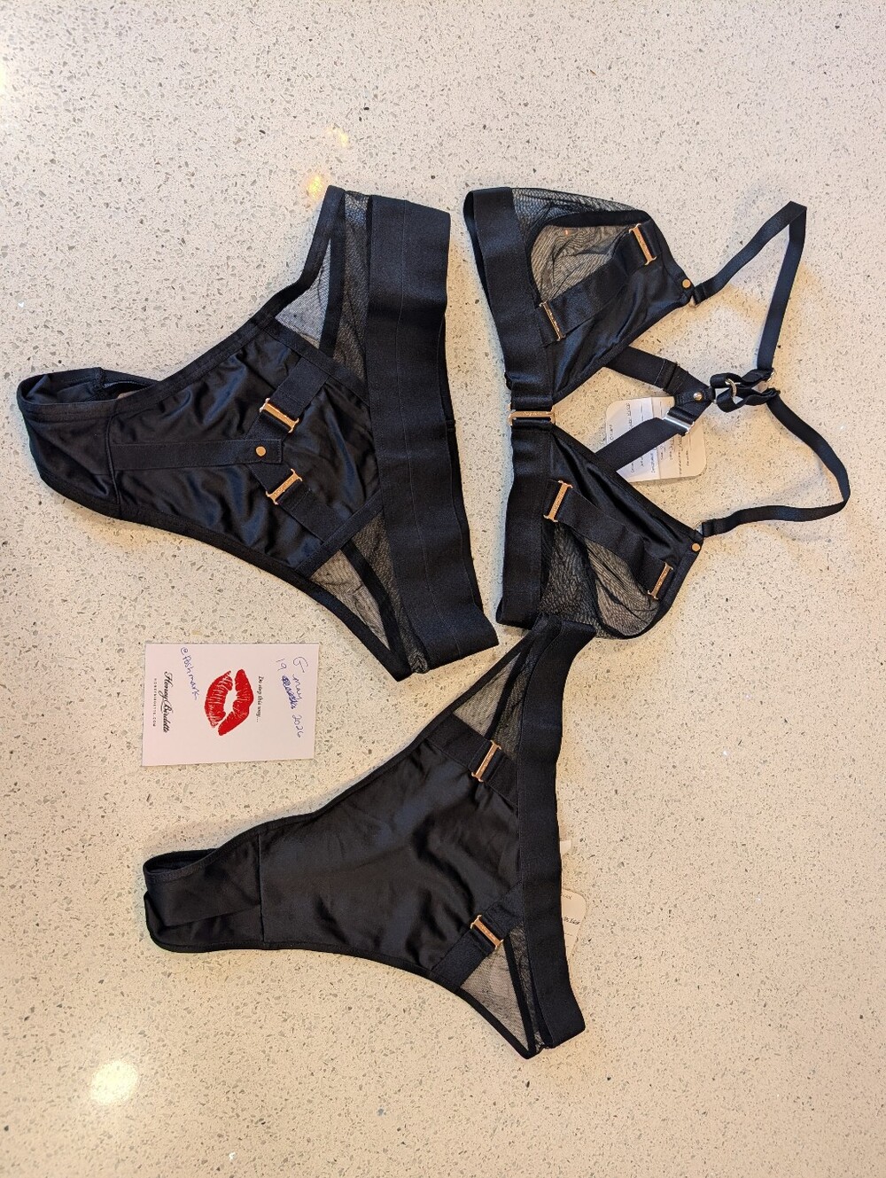 Honey Birdette samples Bralette S and bottoms XS